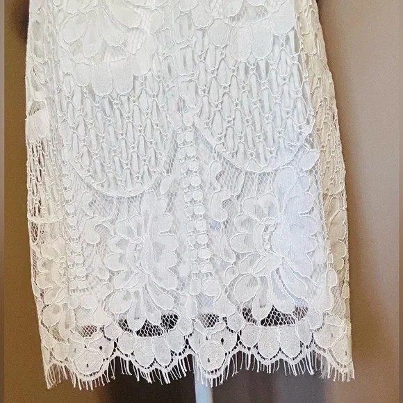 New w/ Tag MSLG Women's Round Neck V-Back Lace Dress Size XL - Picture 8 of 8